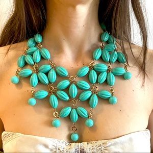 Anthropologie Turquoise Statement Necklace